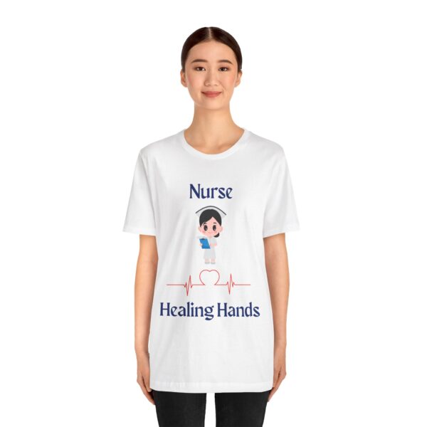 Cute Nurse Healing Hands Tee – Gift for Healthcare Heroes - Image 6