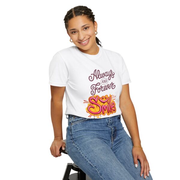 Always and Forever Smile Tee – Cheerful Unisex Shirt - Image 6