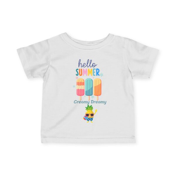 Hello Summer Infant Tee - Pineapple Toddler Shirt - Image 4