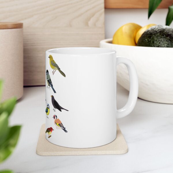 Colorful Bird-Themed Ceramic Mug, Bird Lover Gift, Cute Coffee Cup, Nature Enthusiast Mug, Unique Tea Mug - Image 7