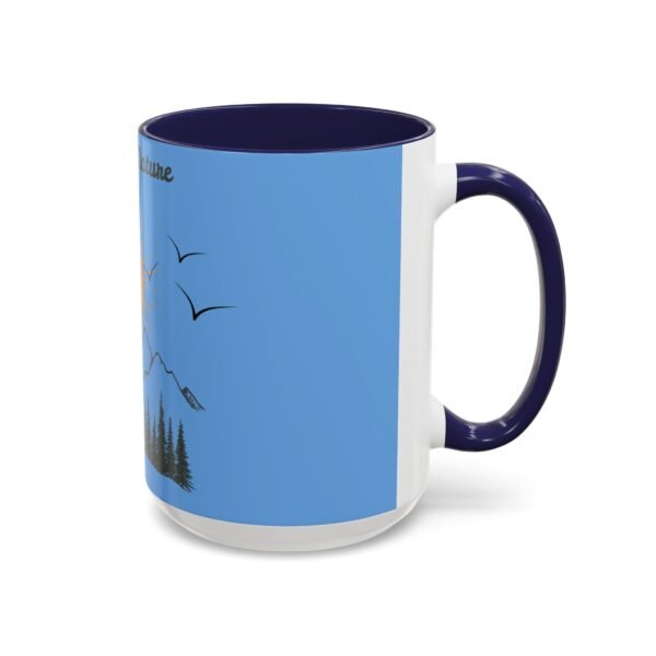 Mountain Sunrise Accent Mug for Nature Lovers Gift - Image 2