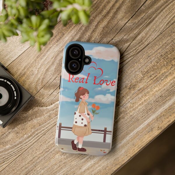 Real Love Tough Phone Case - Cute Girl Design for Romantic Souls - Image 7