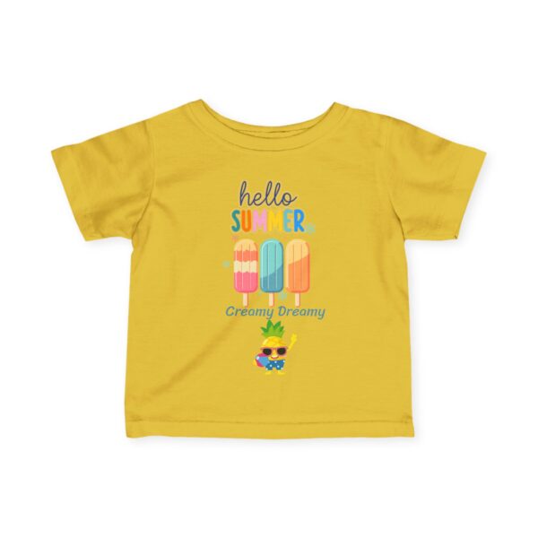 Hello Summer Infant Tee - Pineapple Toddler Shirt - Image 13