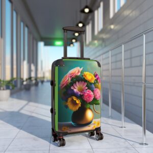 Floral Design Suitcase - Stylish Luggage for Travel Lovers