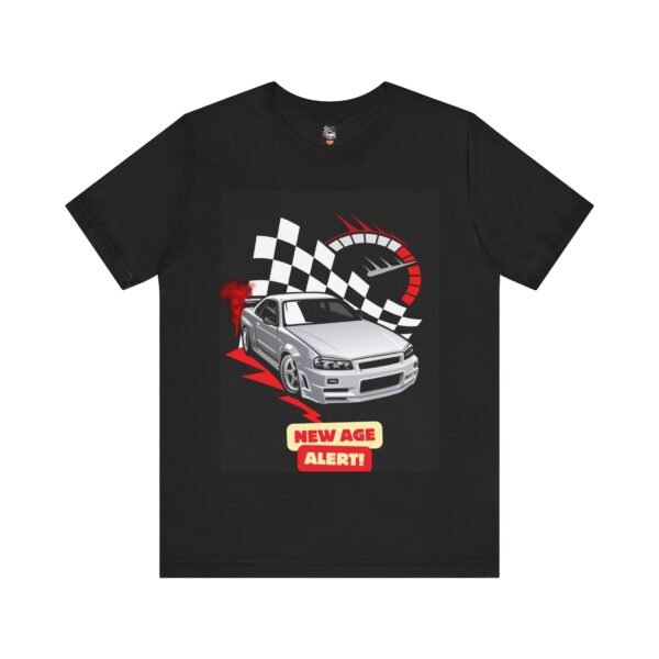 Racing Graphic Tee – New Age Alert for Car Enthusiasts - Image 2