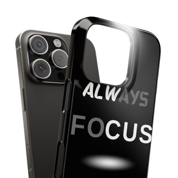 Always Focus on the Goal Slim Phone Case - Motivational Phone Cover for Goal-Seekers - Image 18