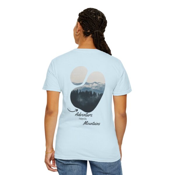Adventure Awaits T-Shirt, Unisex Garment-Dyed Tee for Nature Lovers, Outdoor Clothing, Hiking Shirt, Gift for Adventurers - Image 5
