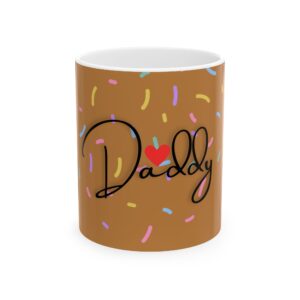 Colorful Daddy Mug - Perfect Gift for Father's Day, Birthdays, Coffee Lovers, Cute Kitchen Decor, Unique Ceramic Cup