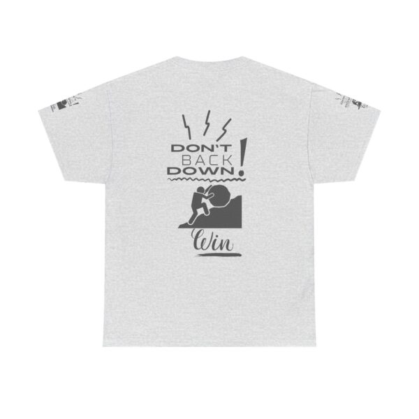 Motivational Fitness Tee - Don't Back Down, Gym Shirt, Workout Apparel, Inspirational Gift, Activewear - Image 8