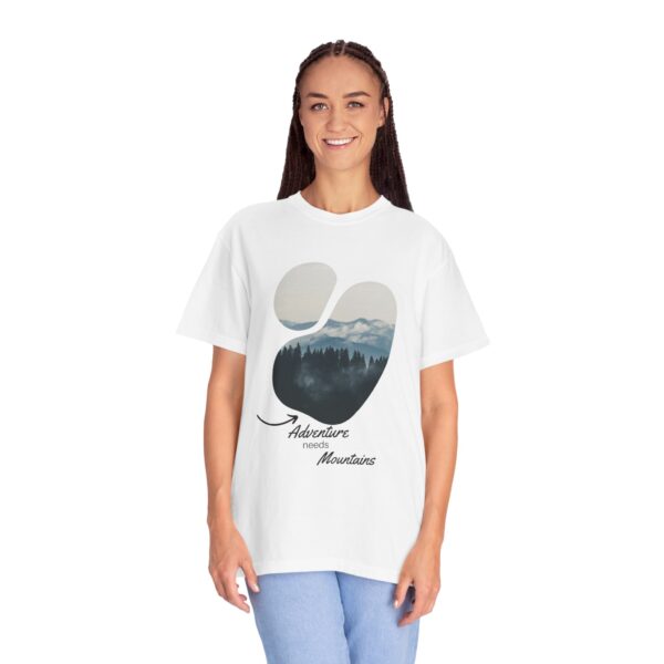 Adventure Awaits T-Shirt, Unisex Garment-Dyed Tee for Nature Lovers, Outdoor Clothing, Hiking Shirt, Gift for Adventurers - Image 12