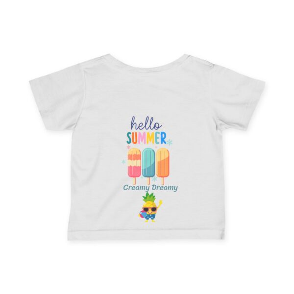 Hello Summer Infant Tee - Pineapple Toddler Shirt - Image 5
