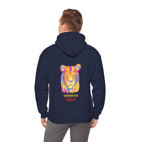 Vibrant Lion Spirit Hoodie - Cozy Unisex Sweatshirt, Animal Lover Gift, Colorful Fashion, Inspirational Wear, Casual Comfort - Image 30
