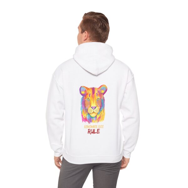Vibrant Lion Spirit Hoodie - Cozy Unisex Sweatshirt, Animal Lover Gift, Colorful Fashion, Inspirational Wear, Casual Comfort - Image 12