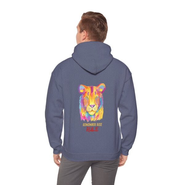 Vibrant Lion Spirit Hoodie - Cozy Unisex Sweatshirt, Animal Lover Gift, Colorful Fashion, Inspirational Wear, Casual Comfort - Image 36