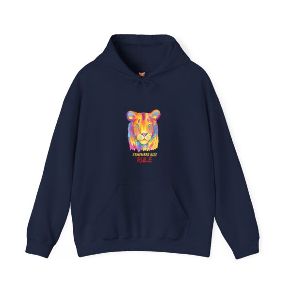 Vibrant Lion Spirit Hoodie - Cozy Unisex Sweatshirt, Animal Lover Gift, Colorful Fashion, Inspirational Wear, Casual Comfort - Image 25