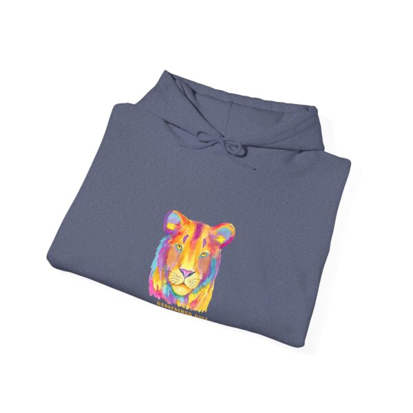 Vibrant Lion Spirit Hoodie - Cozy Unisex Sweatshirt, Animal Lover Gift, Colorful Fashion, Inspirational Wear, Casual Comfort - Image 34
