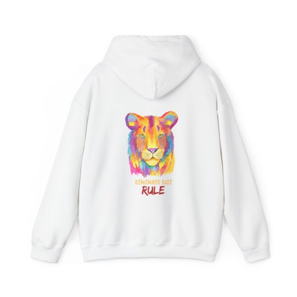 Vibrant Lion Spirit Hoodie - Cozy Unisex Sweatshirt, Animal Lover Gift, Colorful Fashion, Inspirational Wear, Casual Comfort - Image 8