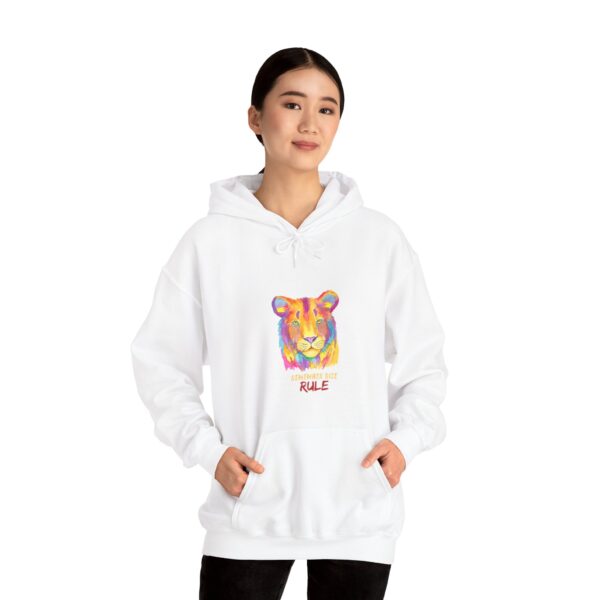 Vibrant Lion Spirit Hoodie - Cozy Unisex Sweatshirt, Animal Lover Gift, Colorful Fashion, Inspirational Wear, Casual Comfort - Image 11