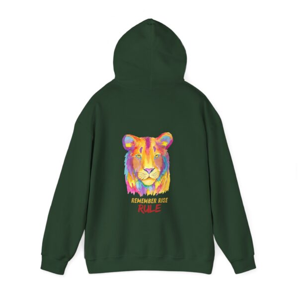 Vibrant Lion Spirit Hoodie - Cozy Unisex Sweatshirt, Animal Lover Gift, Colorful Fashion, Inspirational Wear, Casual Comfort - Image 21