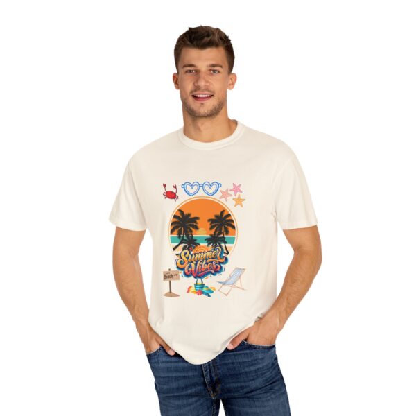 Summer Vibes T-Shirt, Unisex Beach Shirt, Vacation Tee, Tropical Graphic Tee, Gift for Him/Her, Casual Summer Wear - Image 10