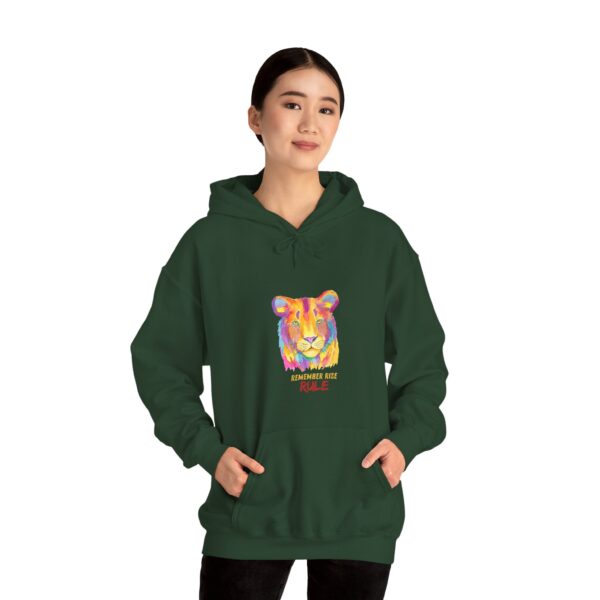 Vibrant Lion Spirit Hoodie - Cozy Unisex Sweatshirt, Animal Lover Gift, Colorful Fashion, Inspirational Wear, Casual Comfort - Image 23