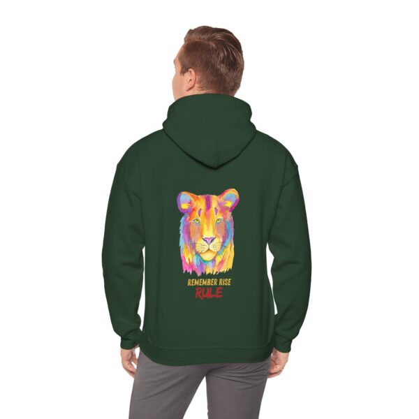 Vibrant Lion Spirit Hoodie - Cozy Unisex Sweatshirt, Animal Lover Gift, Colorful Fashion, Inspirational Wear, Casual Comfort - Image 24