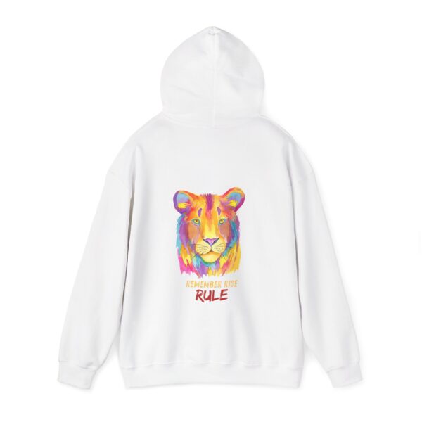 Vibrant Lion Spirit Hoodie - Cozy Unisex Sweatshirt, Animal Lover Gift, Colorful Fashion, Inspirational Wear, Casual Comfort - Image 9