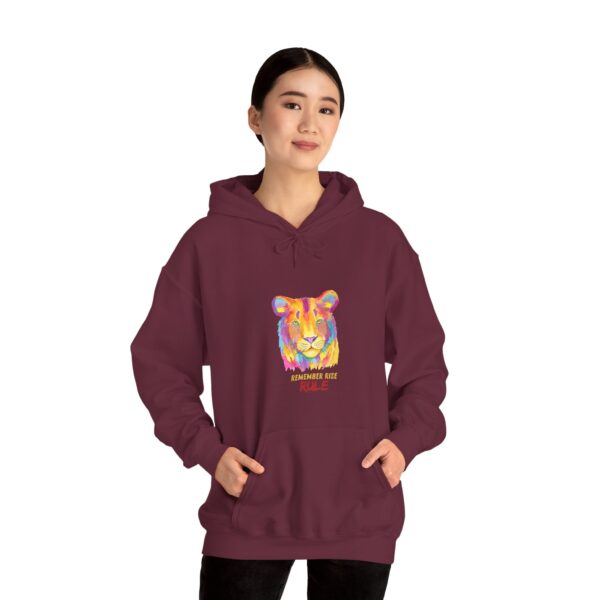 Vibrant Lion Spirit Hoodie - Cozy Unisex Sweatshirt, Animal Lover Gift, Colorful Fashion, Inspirational Wear, Casual Comfort - Image 17