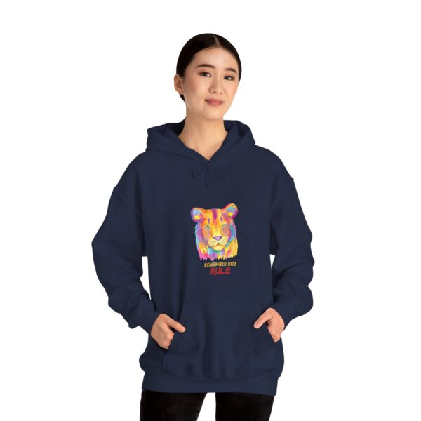 Vibrant Lion Spirit Hoodie - Cozy Unisex Sweatshirt, Animal Lover Gift, Colorful Fashion, Inspirational Wear, Casual Comfort - Image 29