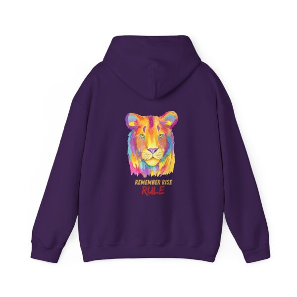 Vibrant Lion Spirit Hoodie - Cozy Unisex Sweatshirt, Animal Lover Gift, Colorful Fashion, Inspirational Wear, Casual Comfort - Image 38