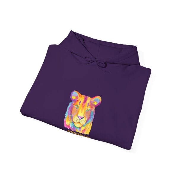 Vibrant Lion Spirit Hoodie - Cozy Unisex Sweatshirt, Animal Lover Gift, Colorful Fashion, Inspirational Wear, Casual Comfort - Image 40