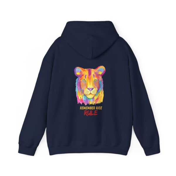 Vibrant Lion Spirit Hoodie - Cozy Unisex Sweatshirt, Animal Lover Gift, Colorful Fashion, Inspirational Wear, Casual Comfort - Image 26