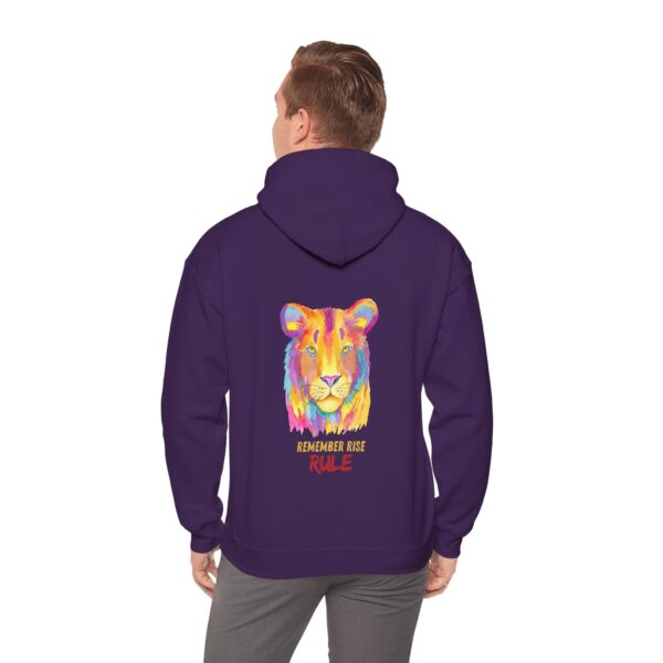 Vibrant Lion Spirit Hoodie - Cozy Unisex Sweatshirt, Animal Lover Gift, Colorful Fashion, Inspirational Wear, Casual Comfort - Image 42