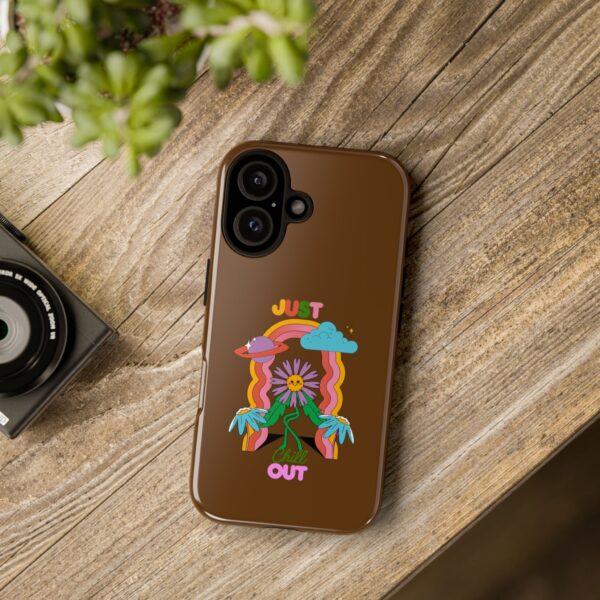 Chill Out Tough Case - Retro Floral Phone Cover - Image 8