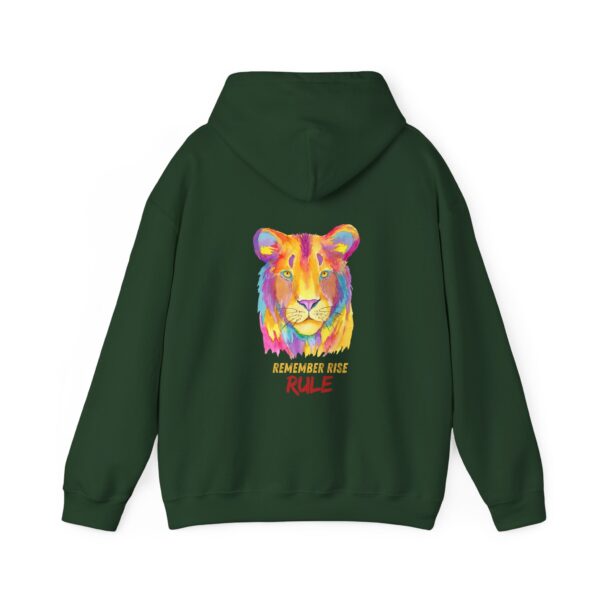 Vibrant Lion Spirit Hoodie - Cozy Unisex Sweatshirt, Animal Lover Gift, Colorful Fashion, Inspirational Wear, Casual Comfort - Image 20