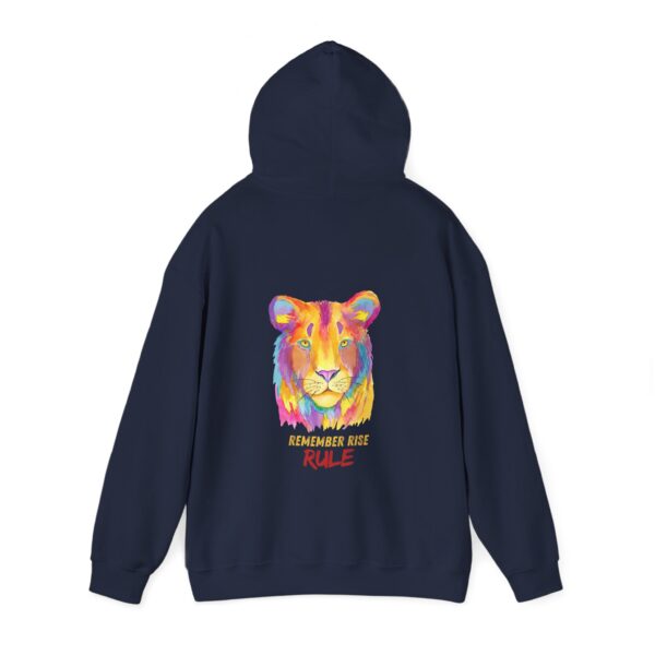 Vibrant Lion Spirit Hoodie - Cozy Unisex Sweatshirt, Animal Lover Gift, Colorful Fashion, Inspirational Wear, Casual Comfort - Image 27