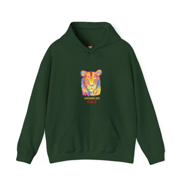 Vibrant Lion Spirit Hoodie - Cozy Unisex Sweatshirt, Animal Lover Gift, Colorful Fashion, Inspirational Wear, Casual Comfort - Image 19