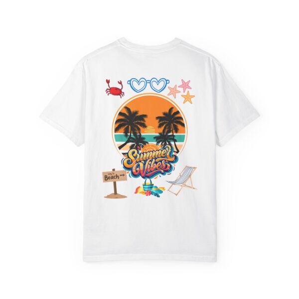 Summer Vibes T-Shirt, Unisex Beach Shirt, Vacation Tee, Tropical Graphic Tee, Gift for Him/Her, Casual Summer Wear - Image 3