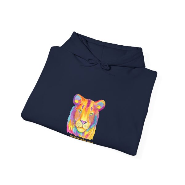 Vibrant Lion Spirit Hoodie - Cozy Unisex Sweatshirt, Animal Lover Gift, Colorful Fashion, Inspirational Wear, Casual Comfort - Image 28