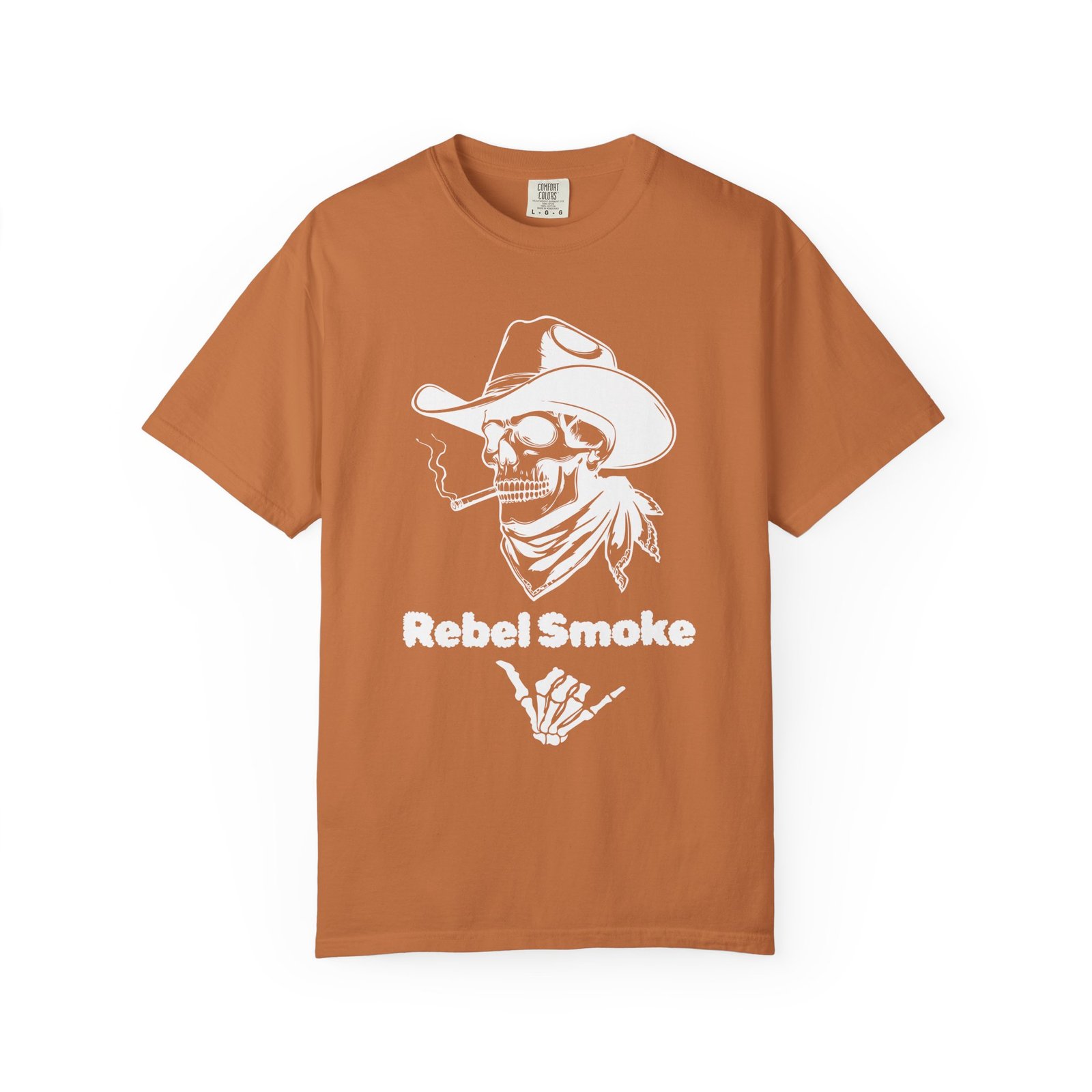 Rebel Smoke Cowboy Tee - Unisex Festival Graphic Shirt