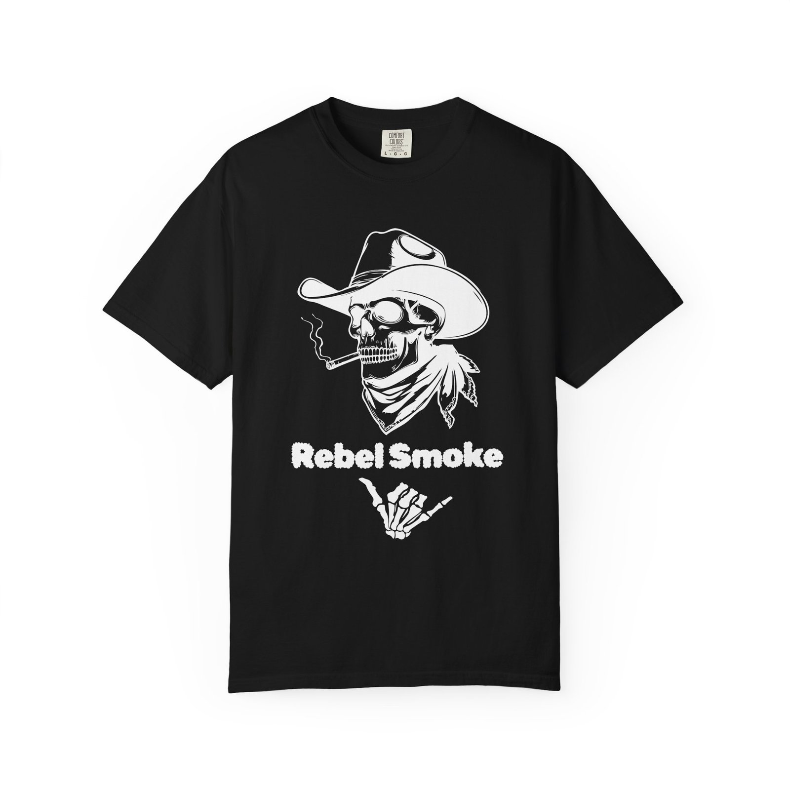 Rebel Smoke Cowboy Tee - Unisex Festival Graphic Shirt - Image 11