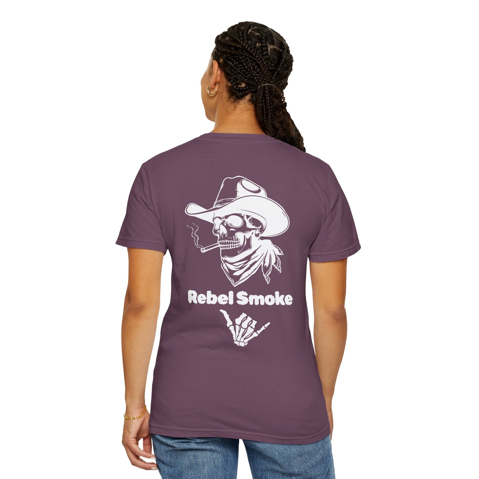 Rebel Smoke Cowboy Tee - Unisex Festival Graphic Shirt - Image 20
