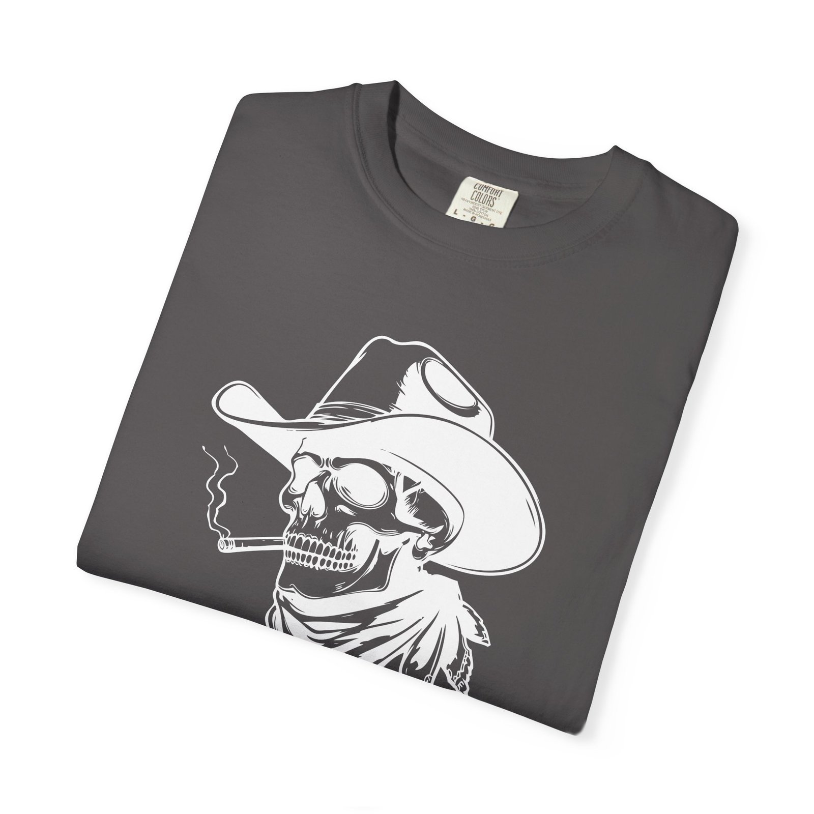 Rebel Smoke Cowboy Tee - Unisex Festival Graphic Shirt - Image 8