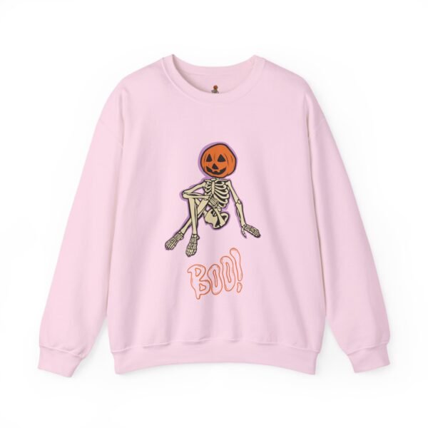 Spooky Skeleton Sweatshirt, Cozy Halloween Crewneck, Unisex Fall Apparel, Cute Pumpkin Design, Boo Statement Sweatshirt - Image 31