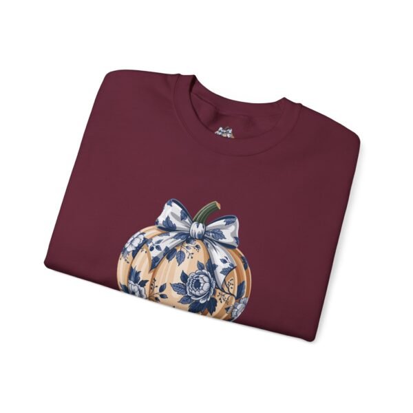 Fall Pumpkin Queen Crewneck Sweatshirt | Cozy Autumn Apparel | Halloween Gift | Seasonal Fashion | Unisex Sweatshirt - Image 3