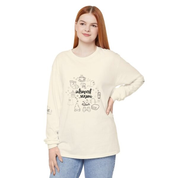 Unisex Long Sleeve T-Shirt - Cozy Autumn Vibes, Perfect for Fall Gatherings, Halloween, Thanksgiving, Gift for Friends, Casual Wear - Image 9