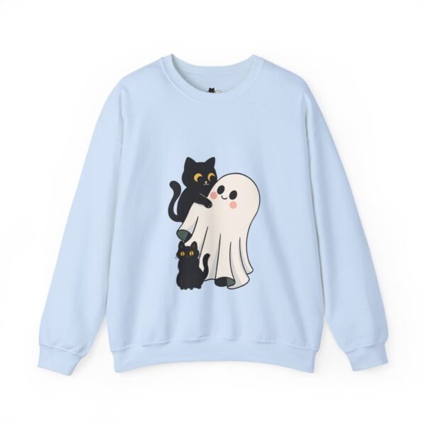 Halloween Cat and Ghost Sweatshirt | Cozy Unisex Crewneck | Perfect for Fall Fashion, Spooky Season, Cat Lovers, Ghost Enthusiasts, [...] - Image 28