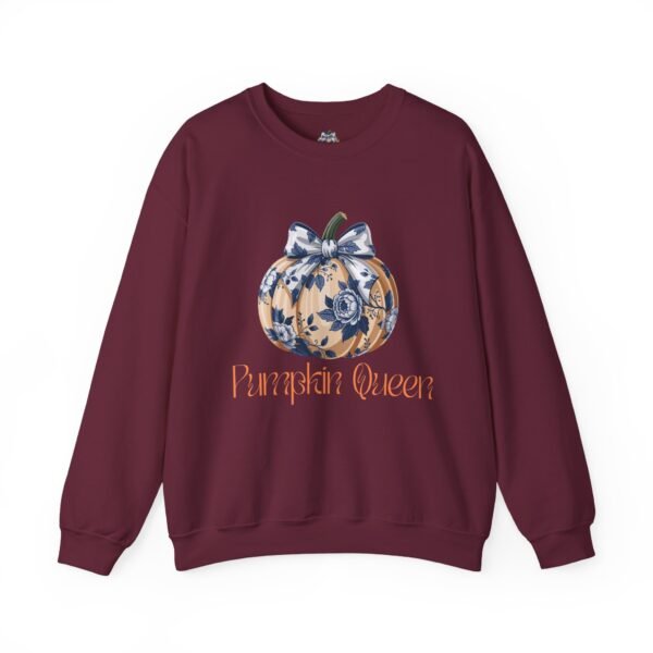 Fall Pumpkin Queen Crewneck Sweatshirt | Cozy Autumn Apparel | Halloween Gift | Seasonal Fashion | Unisex Sweatshirt