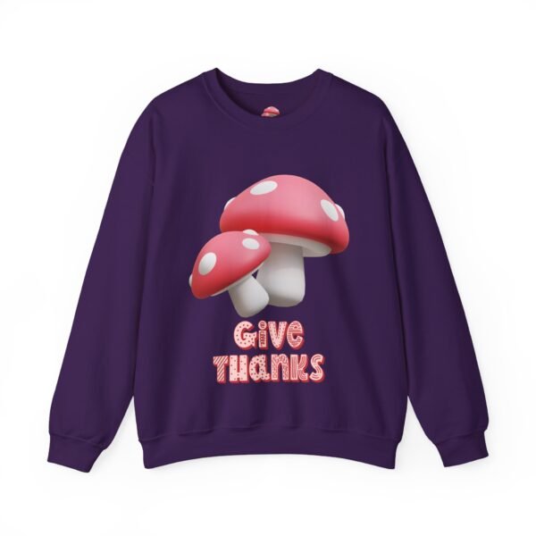 Cozy Mushroom Thankfulness Sweatshirt | Unisex Crewneck, Casual Fall Fashion, Thanksgiving Gift, Cozy Autumn Apparel, Trendy Lounge Wear - Image 28