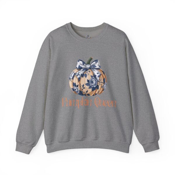 Fall Pumpkin Queen Crewneck Sweatshirt | Cozy Autumn Apparel | Halloween Gift | Seasonal Fashion | Unisex Sweatshirt - Image 16